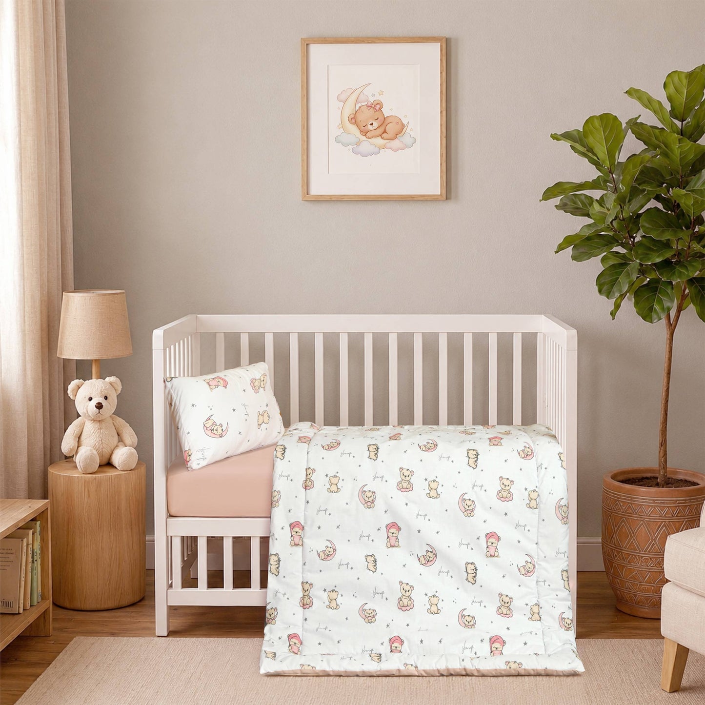 Sleepy Bear Baby Comforter Set