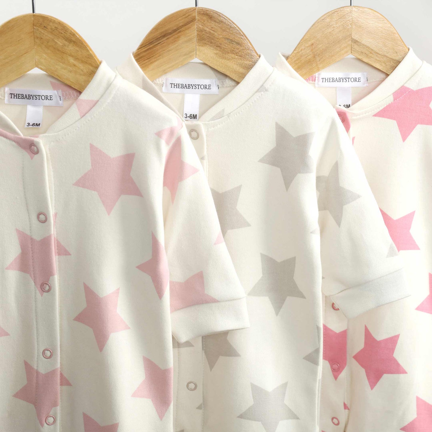 Starry Baby Rompers (Pack of 3)