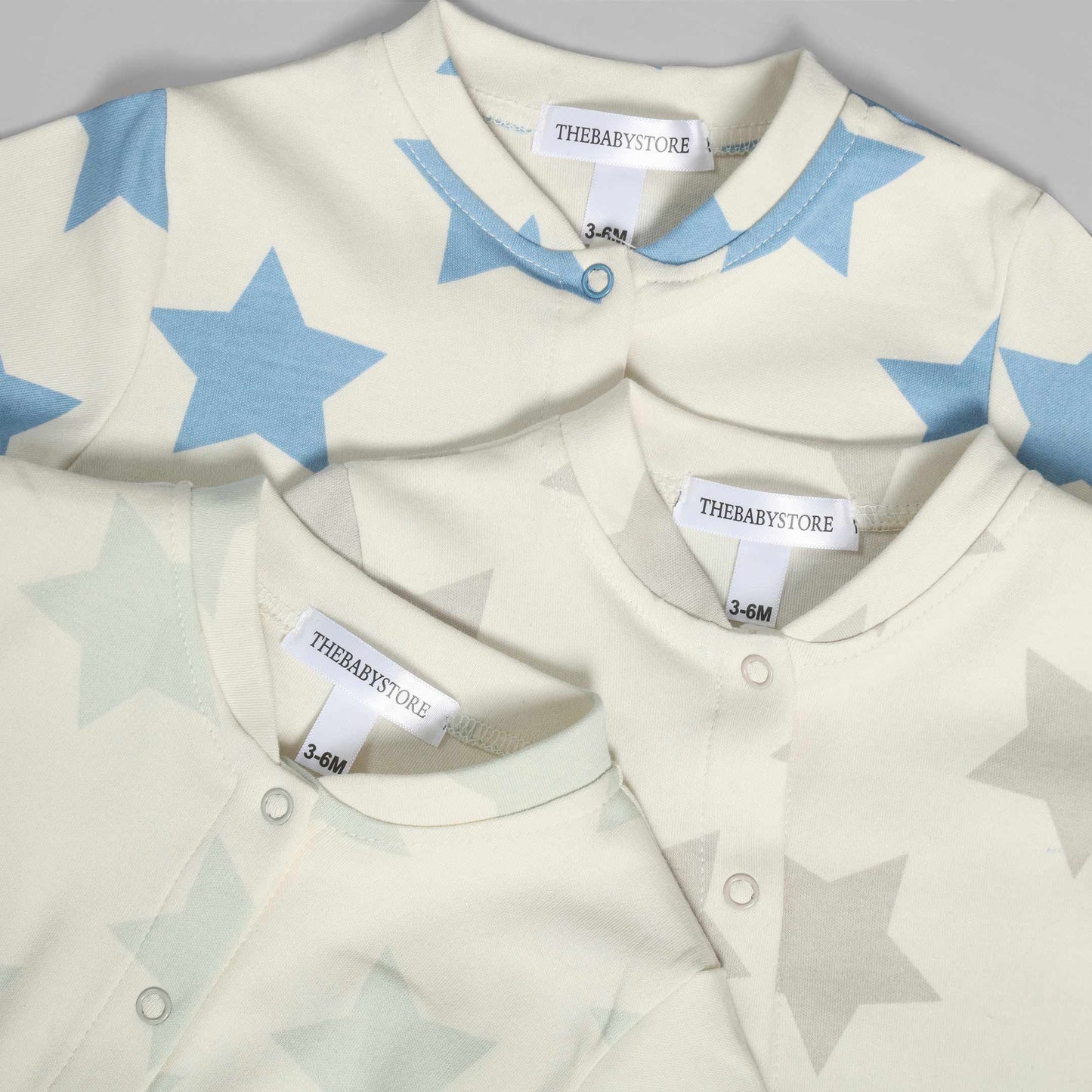 Starry Baby Rompers (Pack of 3)