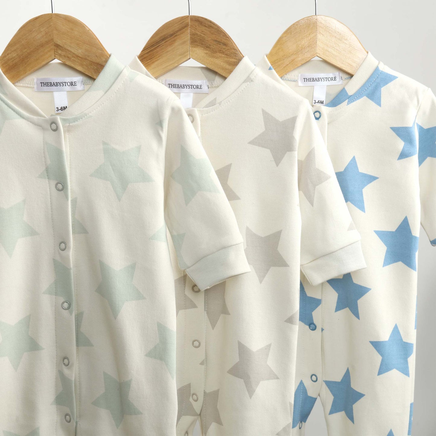 Starry Baby Rompers (Pack of 3)