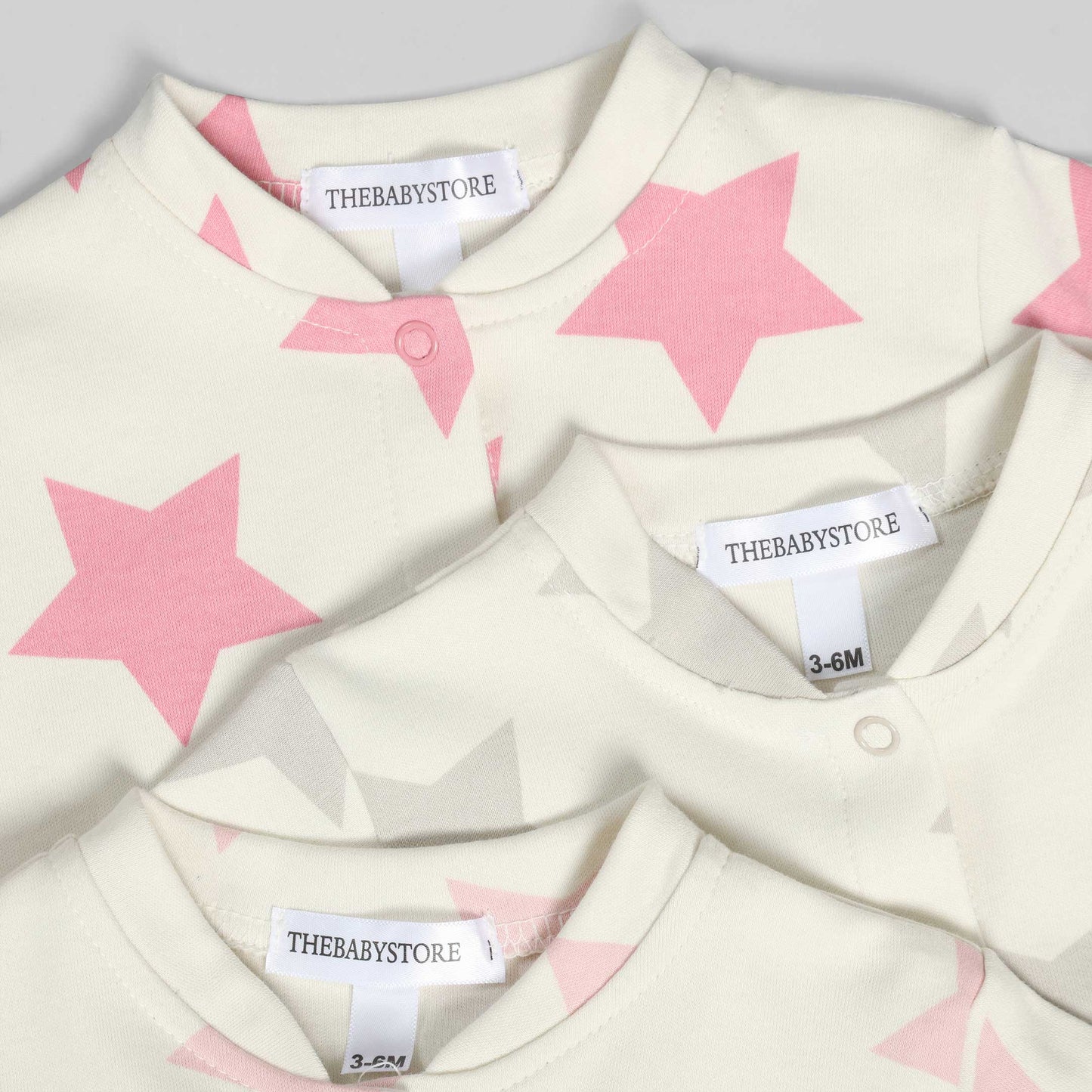 Starry Baby Rompers (Pack of 3)
