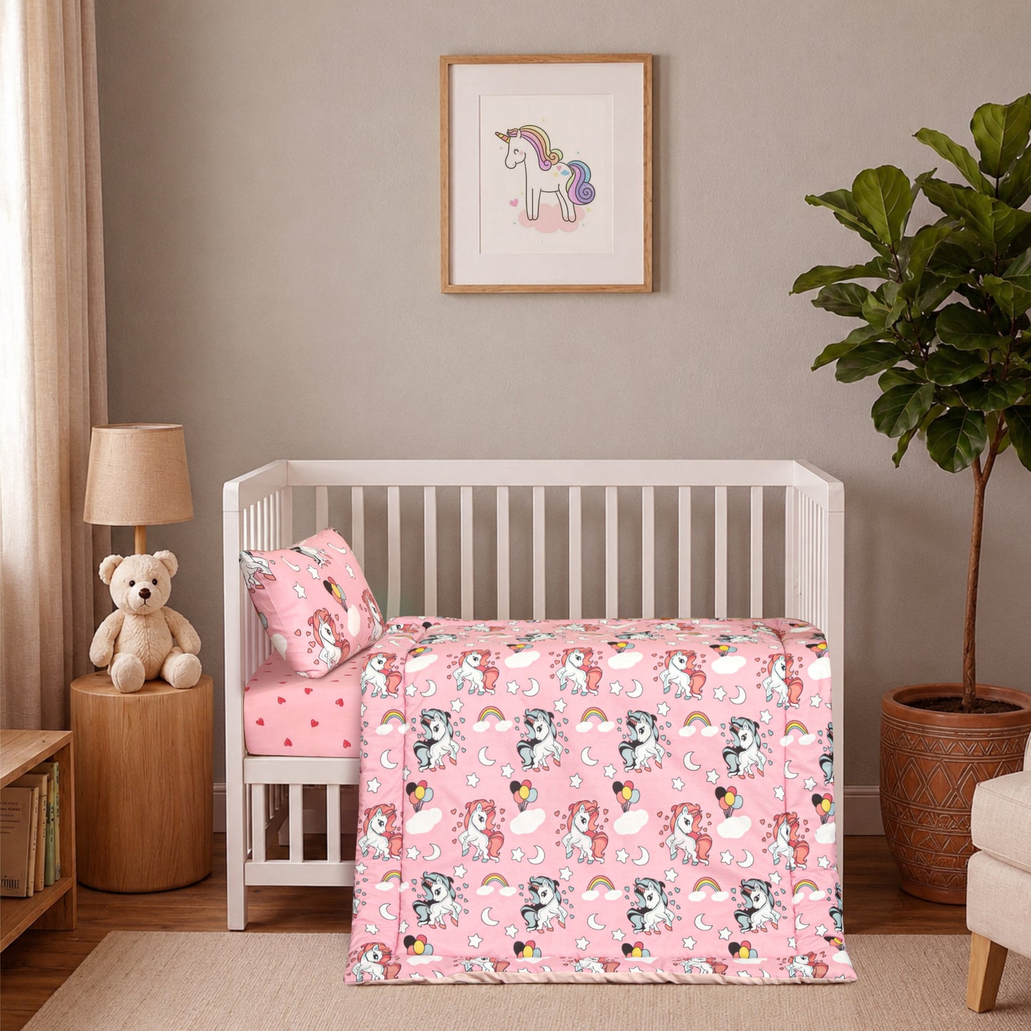 Unicorn Baby Comforter Set