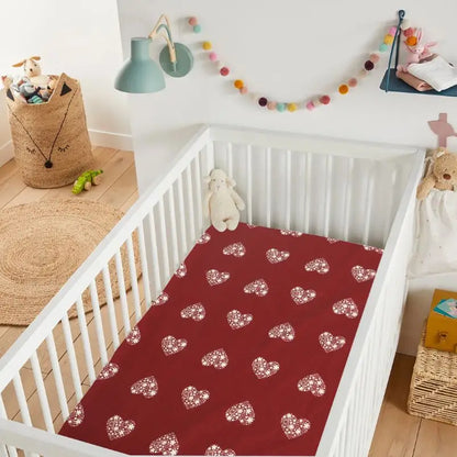 Waterproof White Heart Mattress Protector Fitted