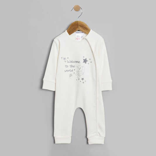 Welcome To The World Baby Romper