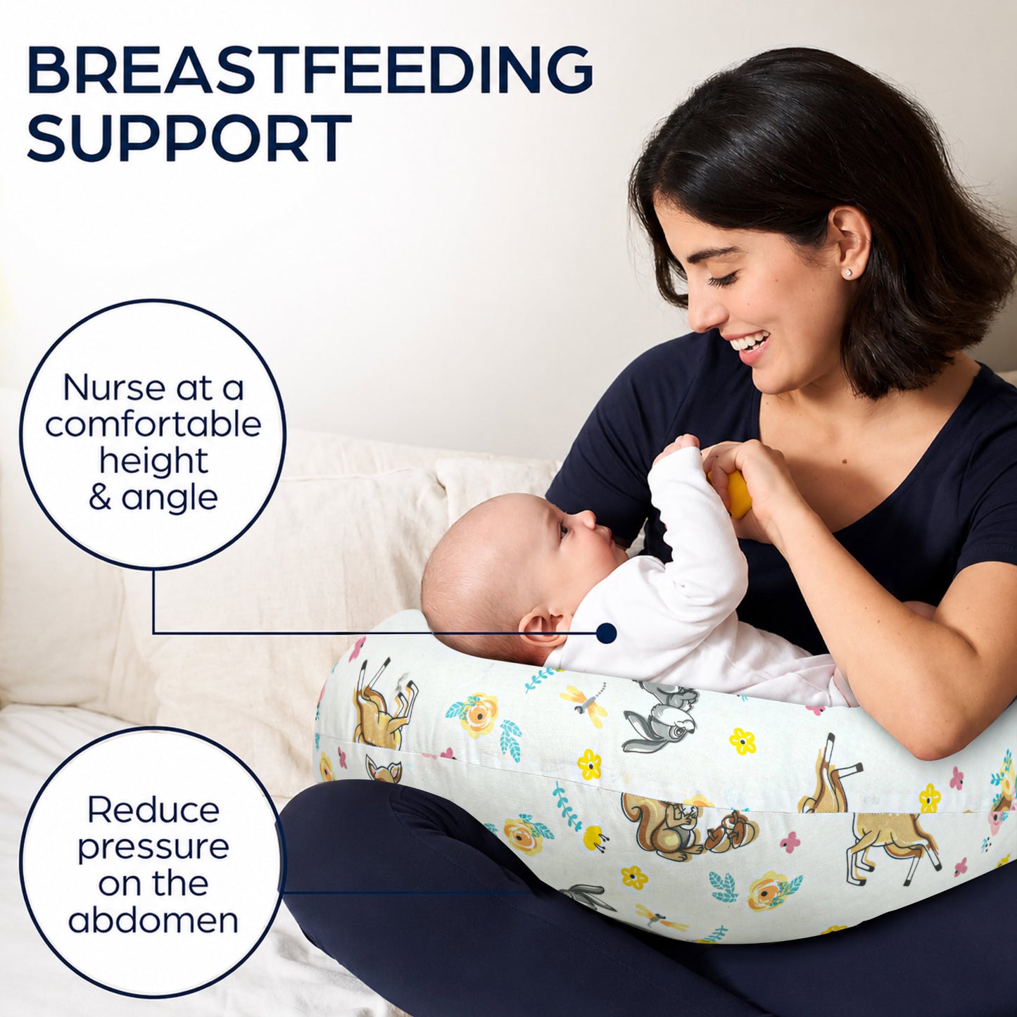 Woodland Friends Baby Nursing Pillow