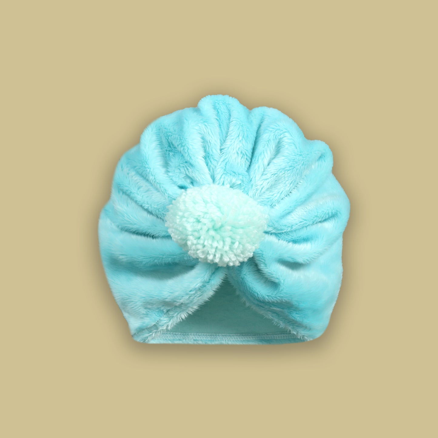 Pom Pom Cuddle Fleece Turban Caps