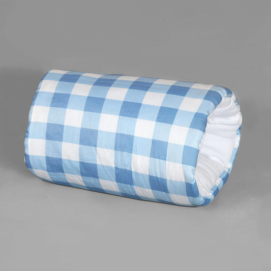 Sky Checkered Printed Baby Feeding Pillow