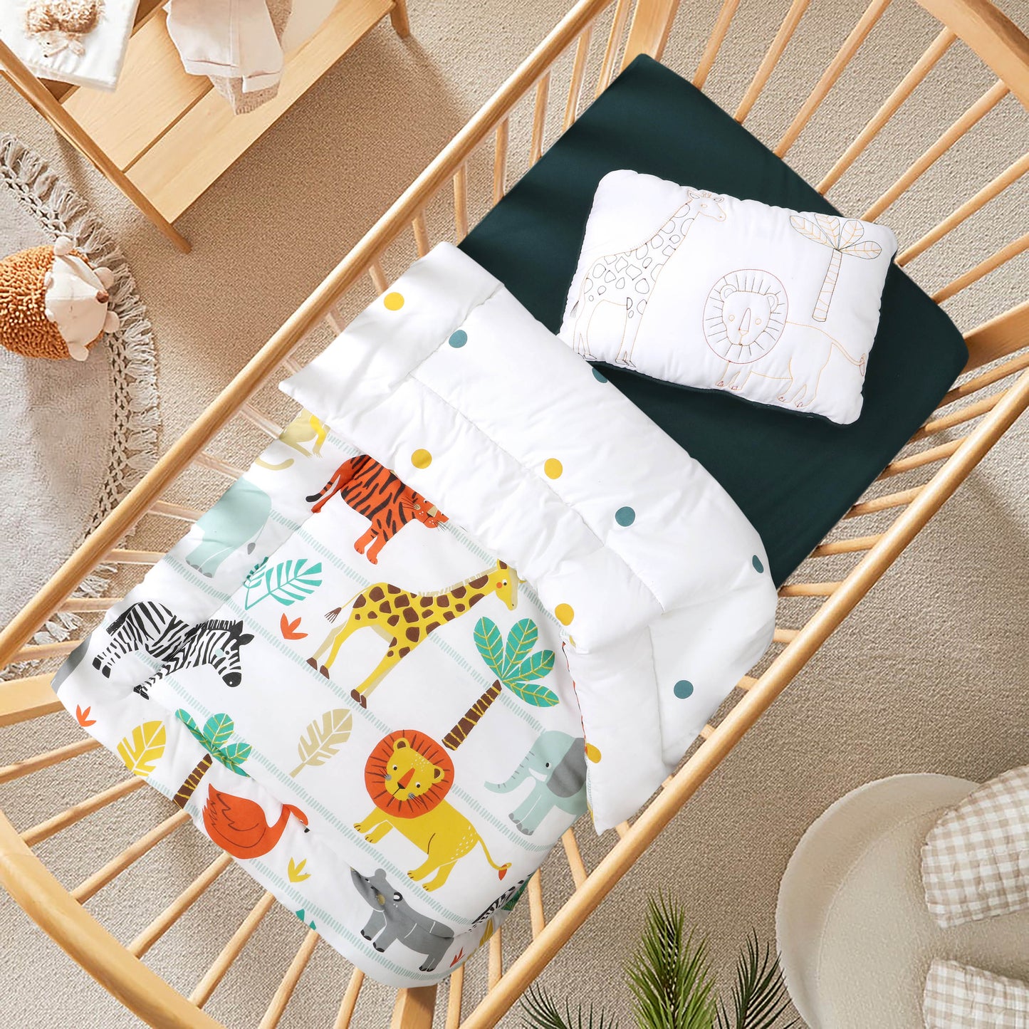 Jungle Buddies  Baby Comforter Set