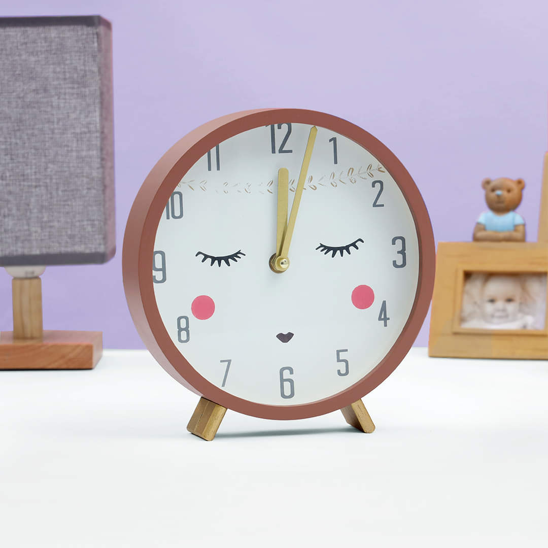 Vintage Wooden Kids Table Clock – The Baby Store