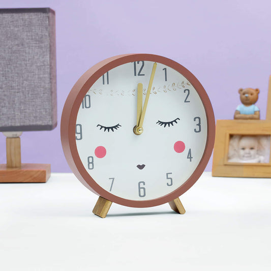Vintage Wooden Kids Table Clock