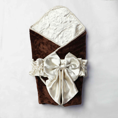 embossed fleece silk reversible wrapping sheet