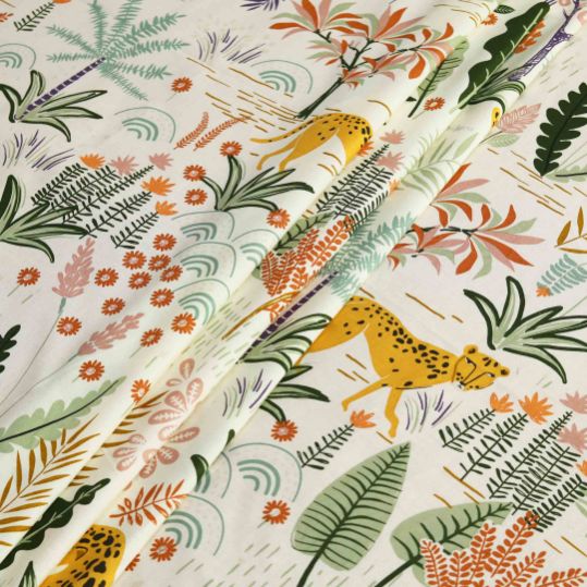botanical zoo polycotton single bedsheet