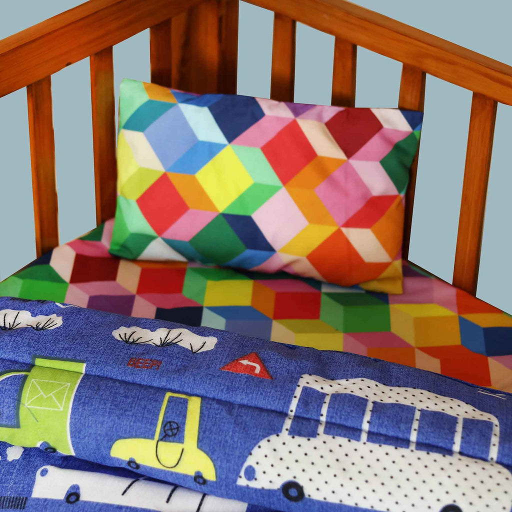 cars boxes baby cot set