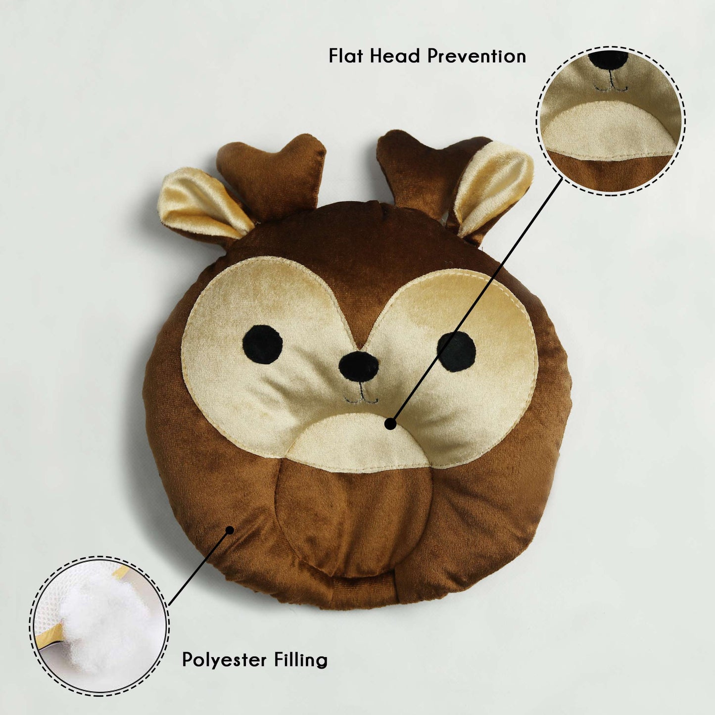 deer head head shaping cushion