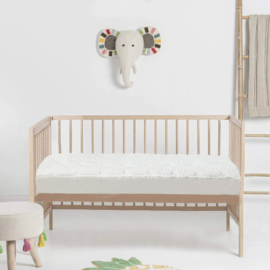 baby mattress topper fitted white