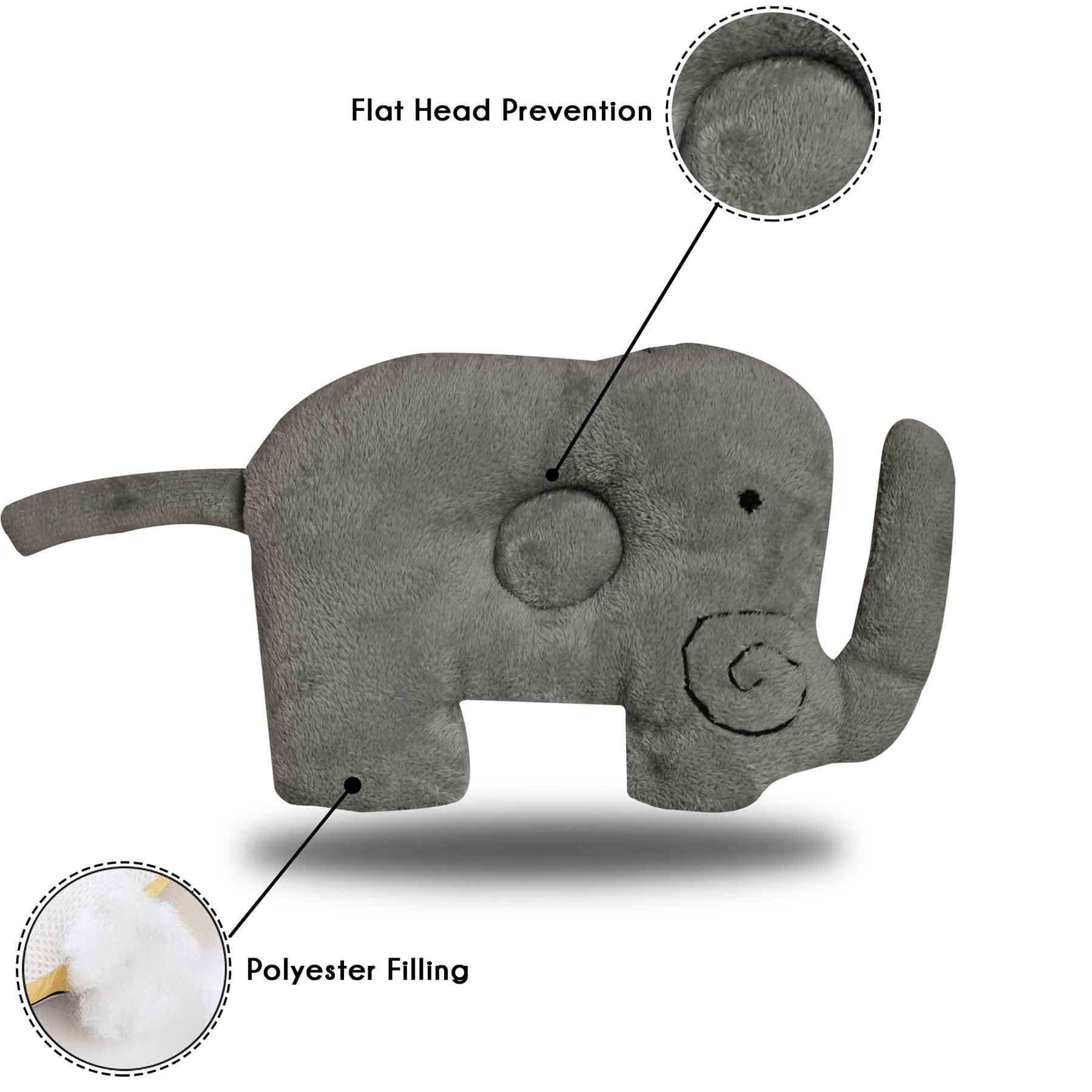 fleece elephant head shaping cushion