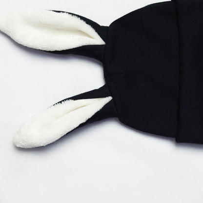 bunny ear fleece baby caps