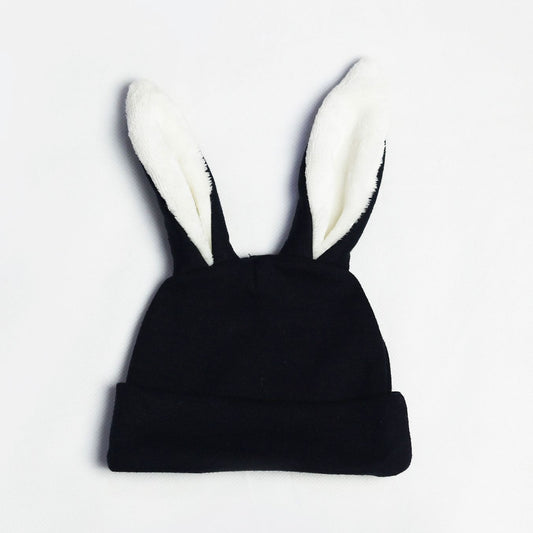 bunny ear fleece baby caps