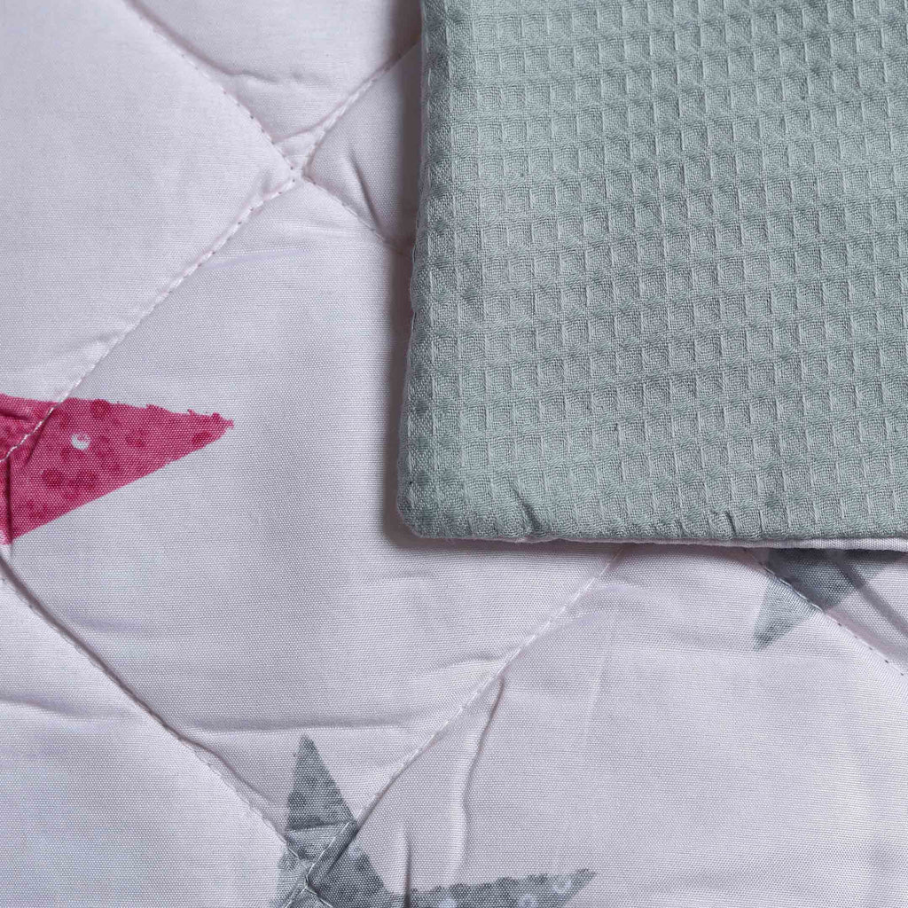 grey waffle stars summer comforter
