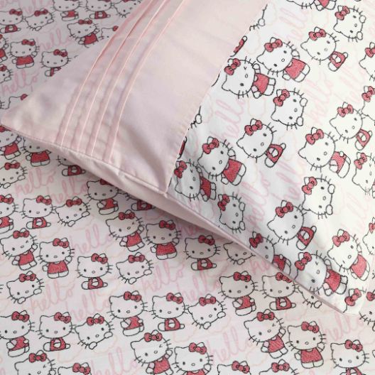 hello kitty polycotton single bedsheet