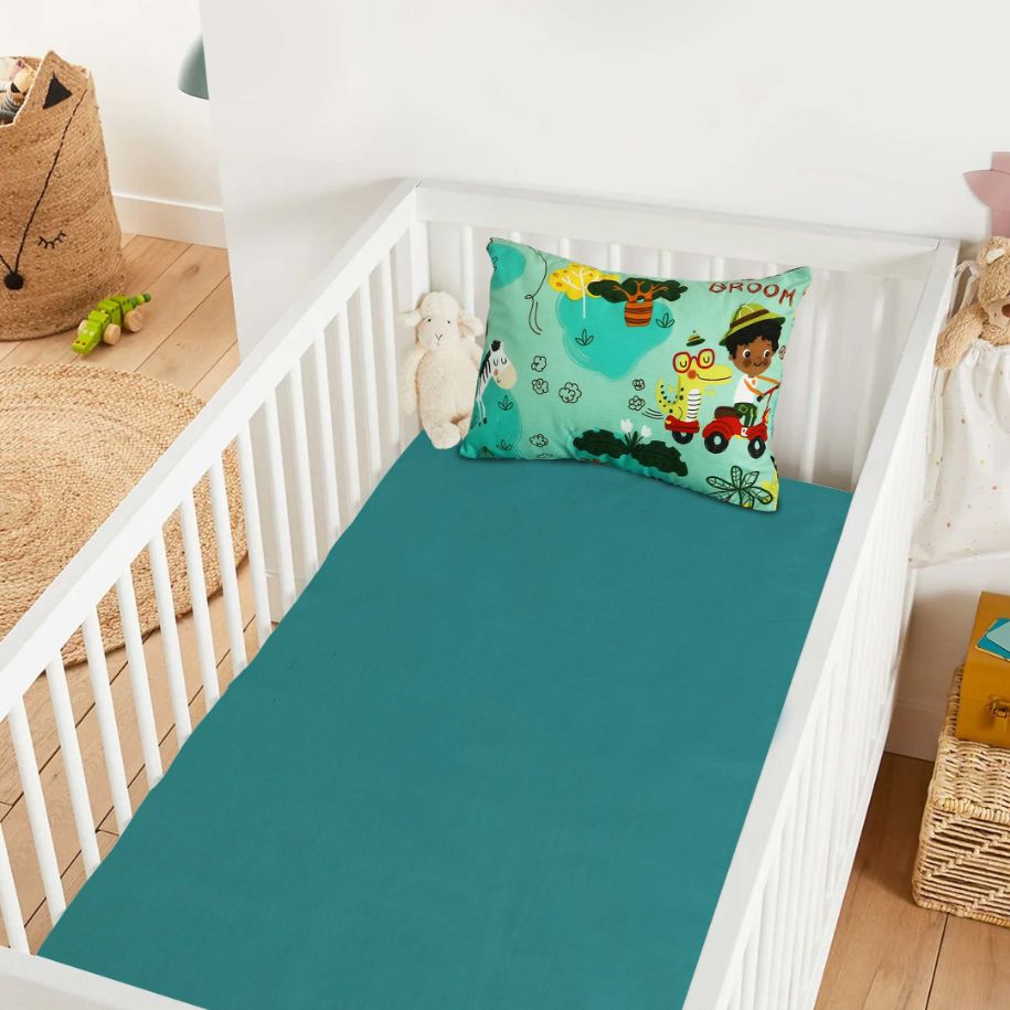 jungle print baby bedsheet pillow