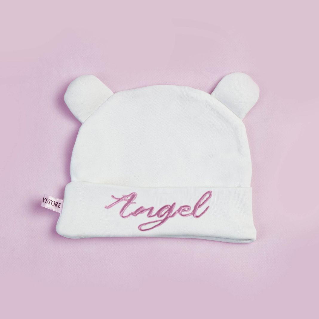 embroidered little angel baby caps