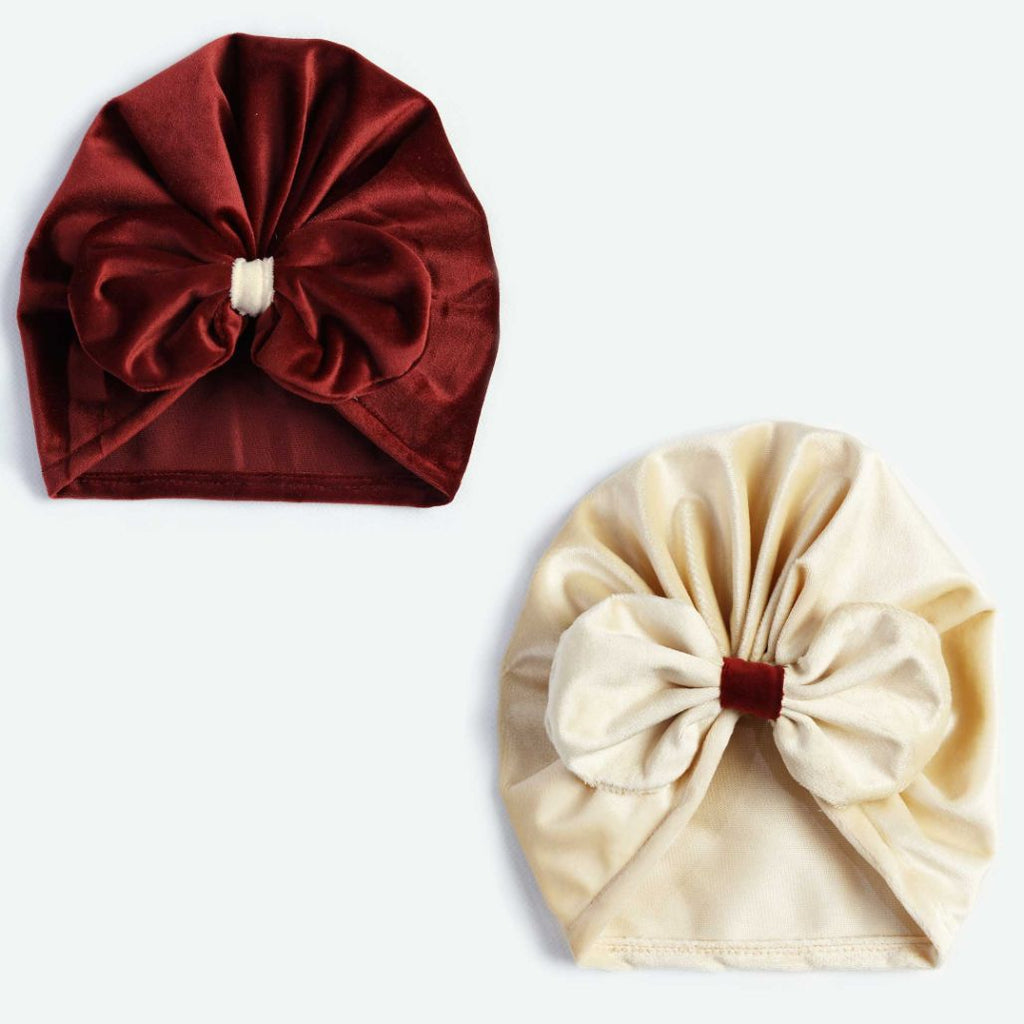 baby turban cap pack of 2