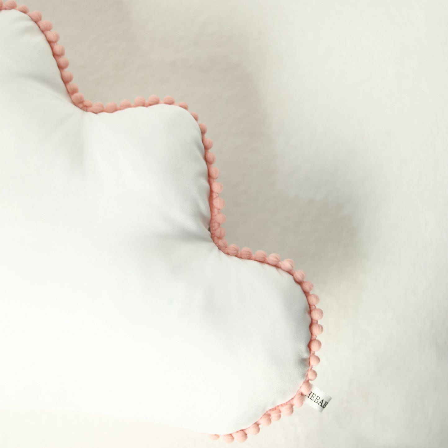 pom pom lace cloud baby cushion