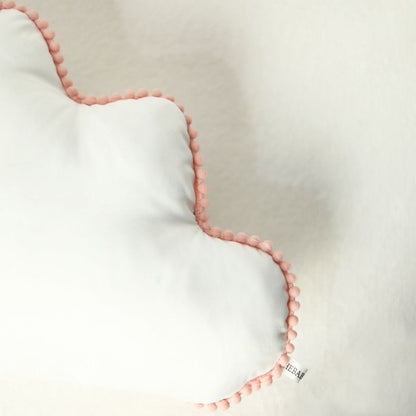 pom pom lace cloud baby cushion