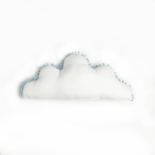 pom pom lace cloud baby cushion