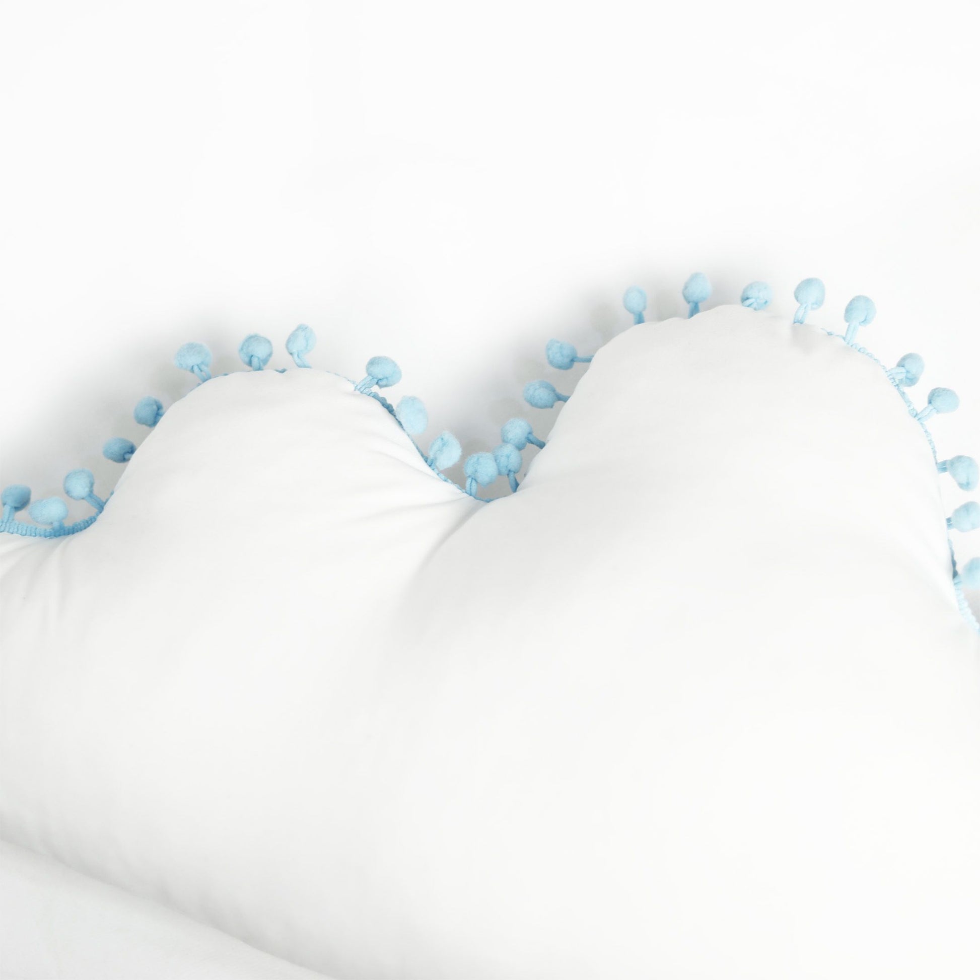 pom pom lace cloud baby cushion