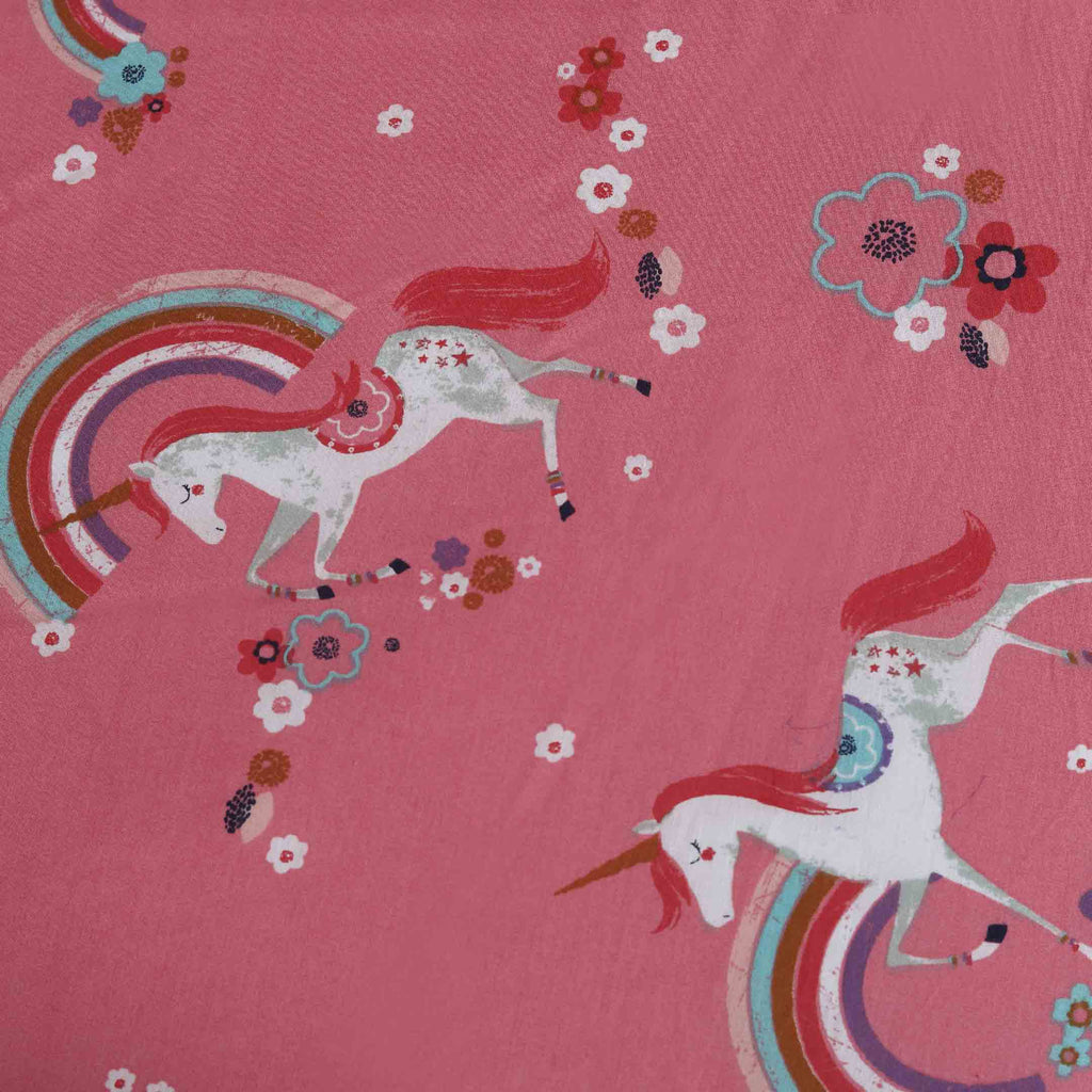 rainbow unicorn fitted sheet pillow