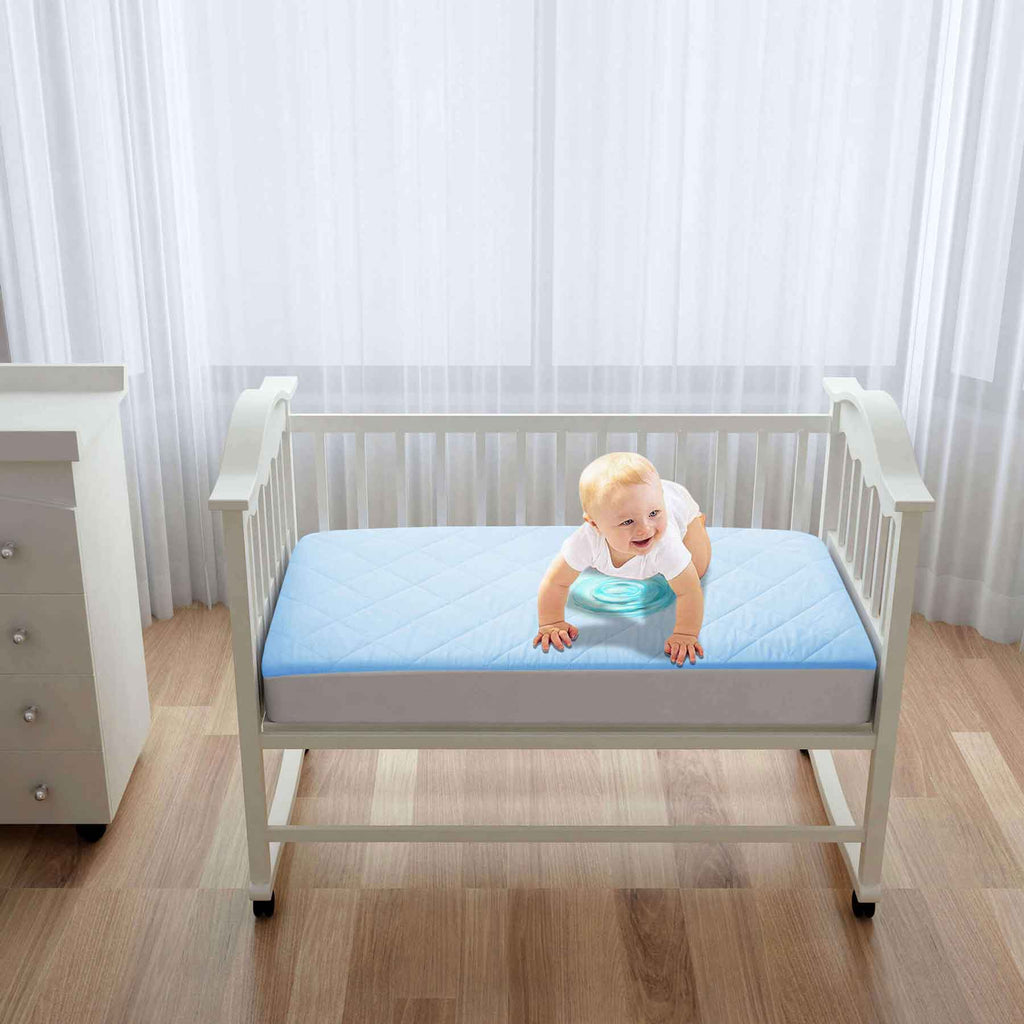 kids waterproof mattress protector fitted sky