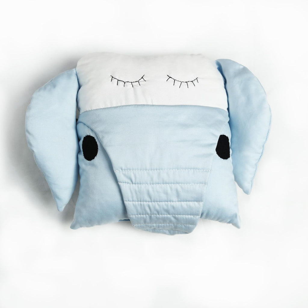 sleeping elephant baby cushion