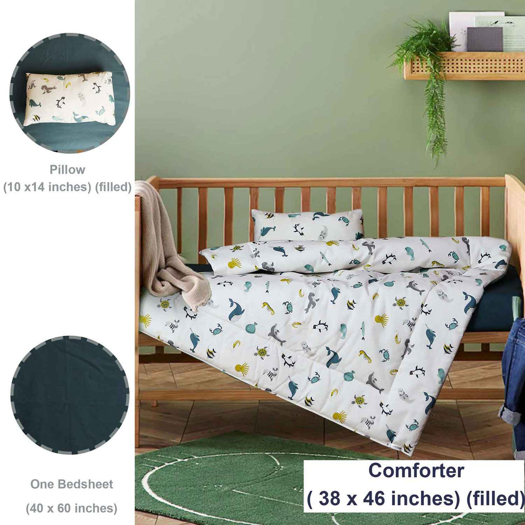 sealife baby cot set