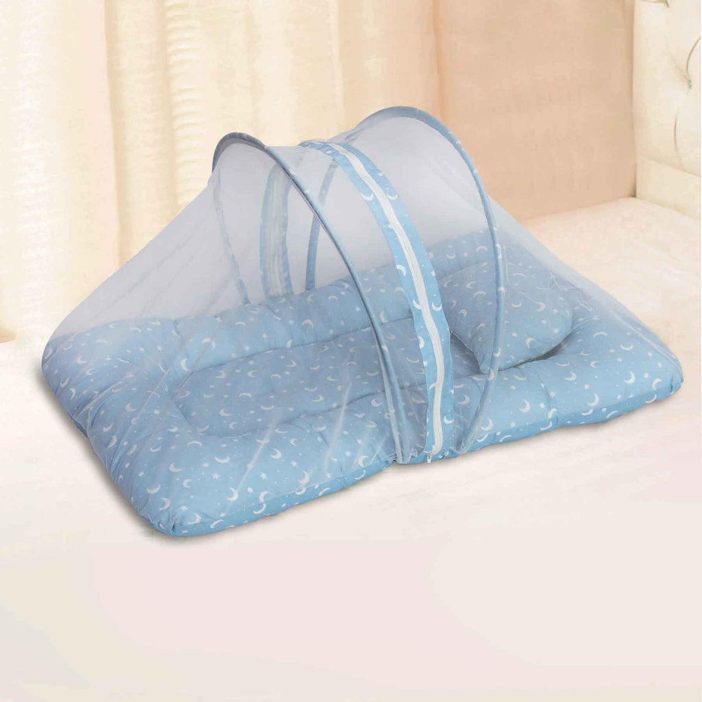 white moon mosquito net bed 1