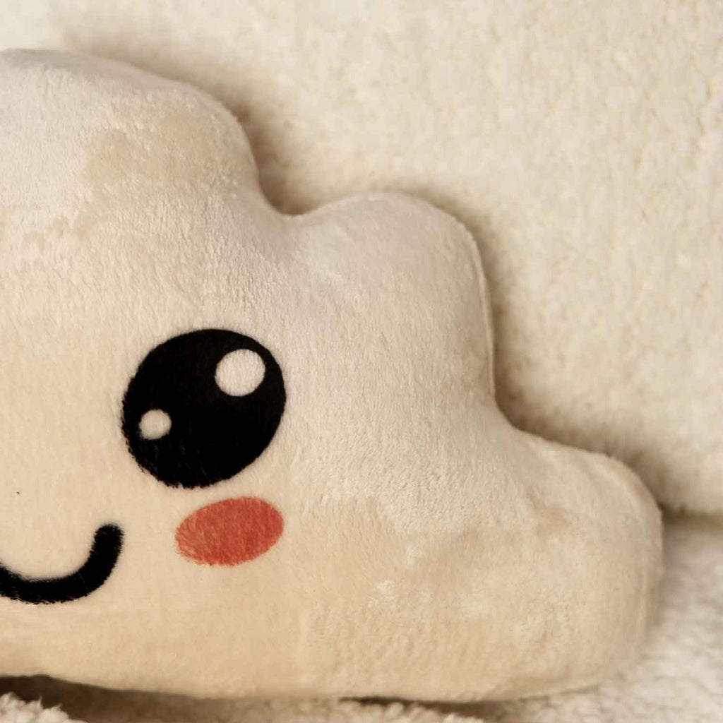 fleece kawaii cloud baby cushion