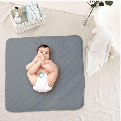 plain grey baby pampers diaper sheet