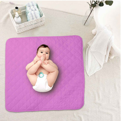 plain lilac baby pampers diaper sheet