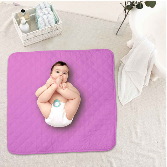 plain lilac baby pampers diaper sheet